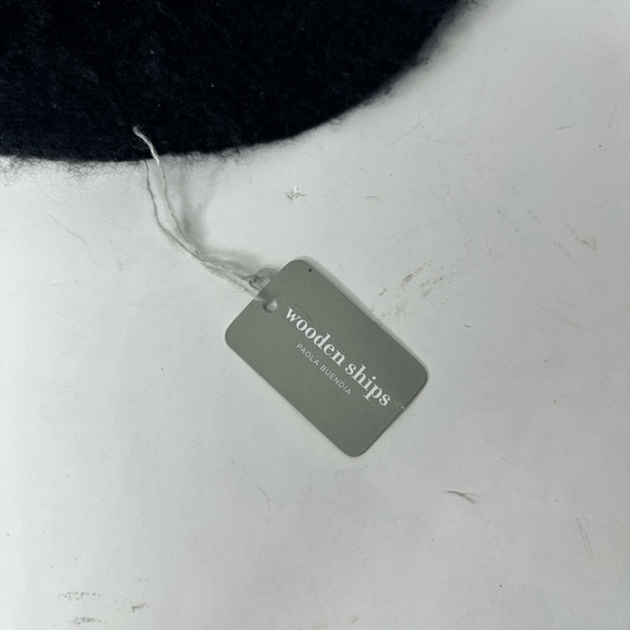 WOODEN SHIPS PAOLA BUENDIA ELOISE BRIM HAT black wool blend NWT - Picture 3 of 5